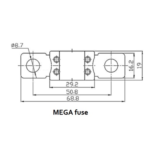 victron MEGA-fuse 250A/32V (package of 5 pcs)