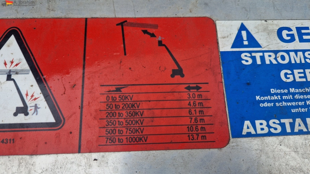 Genie 45/22 Elektro  15,70 m Höhe, 7,70 m Reichweitedem Alter entspr.