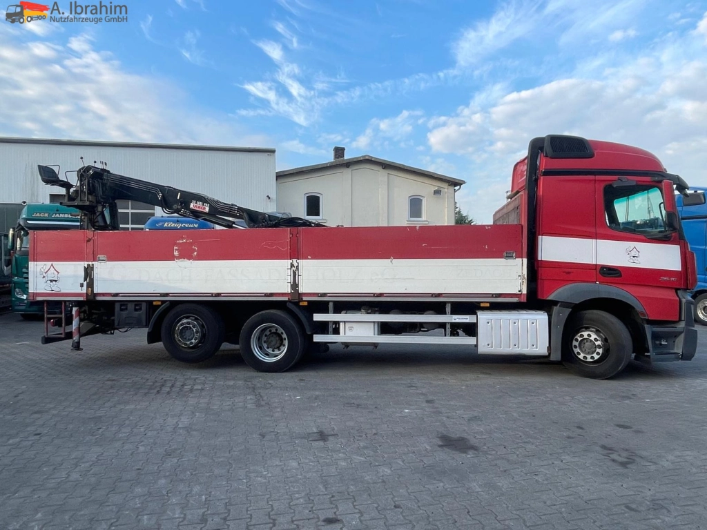 Mercedes-Benz Actors 2545  6x2 Pritsche Kran HIAB 166