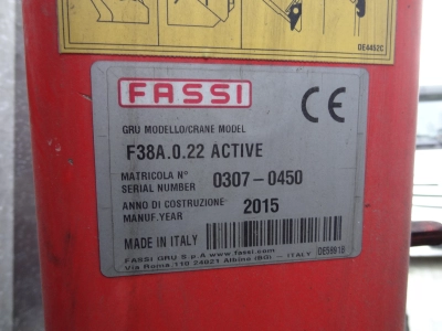 IVECO EuroCargo 120E25 Fassi F38