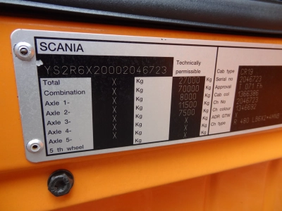 SCANIA R480 6X2*4 Kran Atlas 240 bis 20 Meter