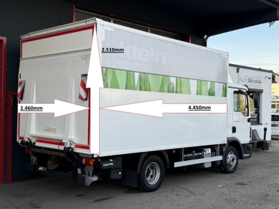 MAN TGL 8.220 Klima 4,45m+LBW AHK 1.Hand Ori.76.km