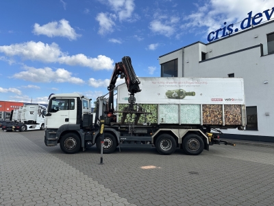 MAN TGS 35.400 8x2 Intarder / PK 16502 Glasmulde