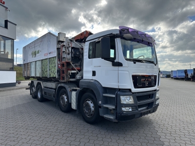 MAN TGS 35.400 8x2 Intarder / PK 16502 Glasmulde
