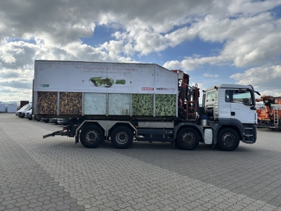 MAN TGS 35.400 8x2 Intarder / PK 16502 Glasmulde