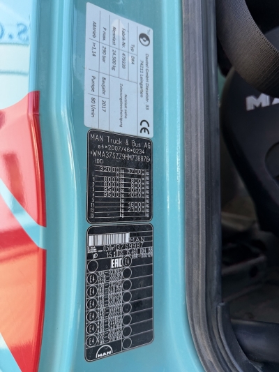 MAN TGS 35.460 8x4 Dautel / Intarder