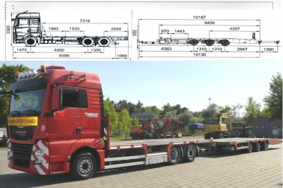 MAN TG-X 24.500 6x2-4 LL-U Maschinentransporter 