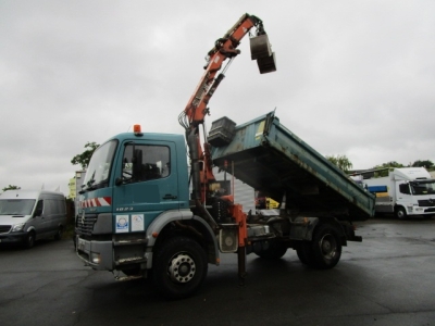 Mercedes-Benz 1823 Atego Meiller-Kipper, Funk, Greifer inkl.