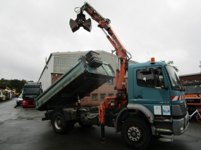 Mercedes-Benz 1823 Atego Meiller-Kipper, Funk, Greifer inkl.