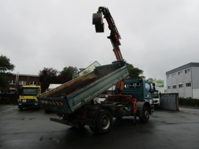 Mercedes-Benz 1823 Atego Meiller-Kipper, Funk, Greifer inkl.