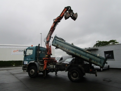 Mercedes-Benz 1823 Atego Meiller-Kipper, Funk, Greifer inkl.