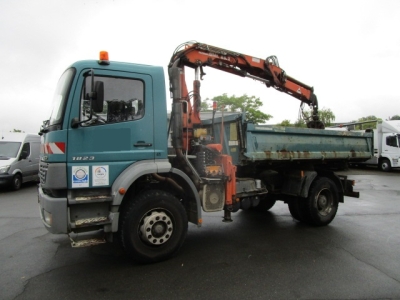 Mercedes-Benz 1823 Atego Meiller-Kipper, Funk, Greifer inkl.