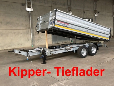Möslein TTD13- BA Verzinkt 13 t Tandem Kipper Tieflader
mit Bordwand- Aufsatz
-- Neufahrzeug --