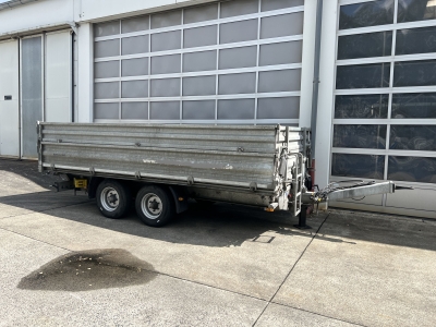 HUMBAUR D1AC Tandemkipper- Tieflader mit Aufsatz, neuwertig