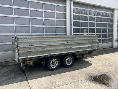 HUMBAUR D1AC Tandemkipper- Tieflader mit Aufsatz, neuwertig