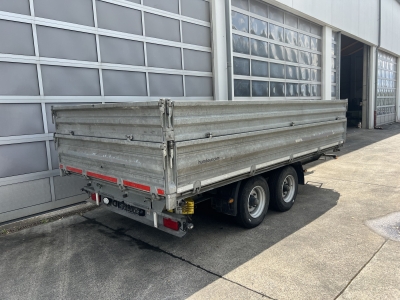 HUMBAUR D1AC Tandemkipper- Tieflader mit Aufsatz, neuwertig