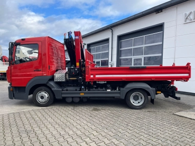Mercedes-Benz Atego  818KIPPER KRAN NEU|HMF810K4|FUNK|GREIF|2xAHK