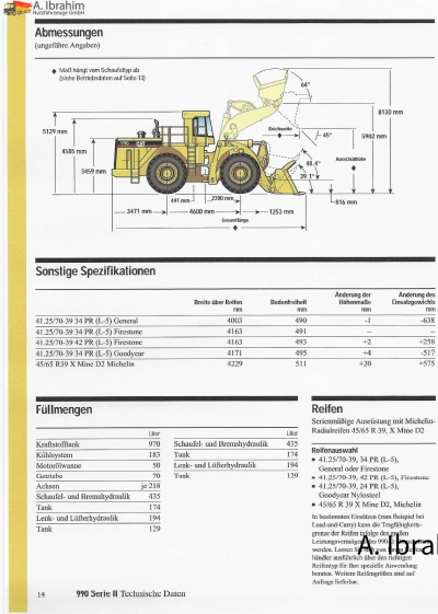 CAT 990  Zustand gut, Video vorhandenohne Ketten!!, fertig zur Verladung
