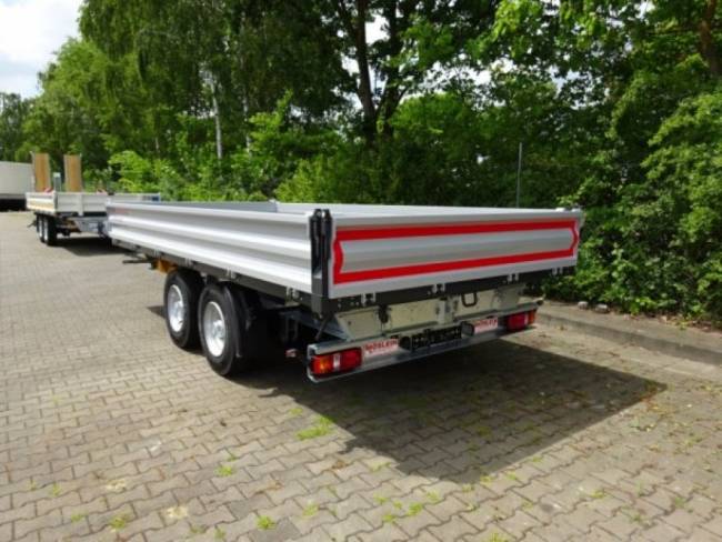 Möslein TTD11 weiß neuer Tandem 3- Seitenkipper Tieflader
-- Neufahrzeug --