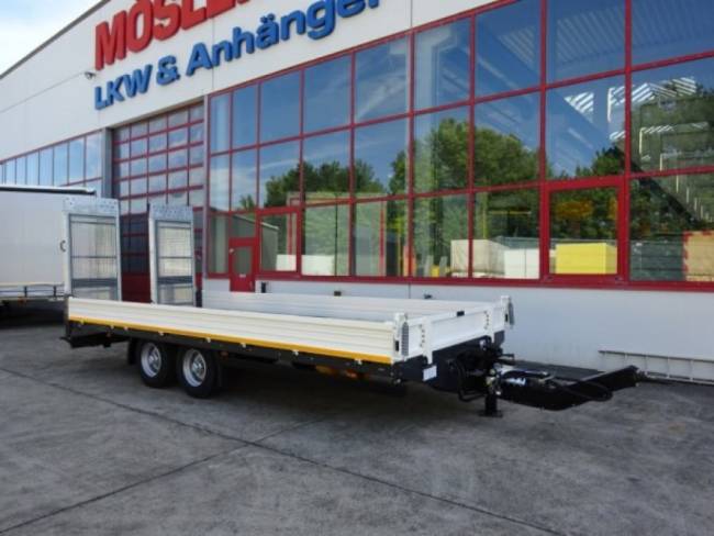 Möslein TTT 11 5,2 BR Weiß Neuer Tandemtieflader mit Breiten Rampen