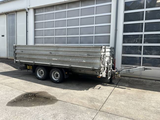 HUMBAUR D1AC Tandemkipper- Tieflader mit Aufsatz, neuwertig