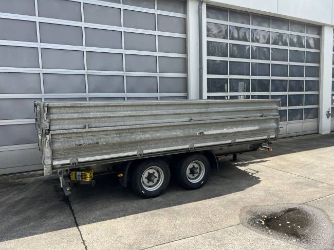HUMBAUR D1AC Tandemkipper- Tieflader mit Aufsatz, neuwertig