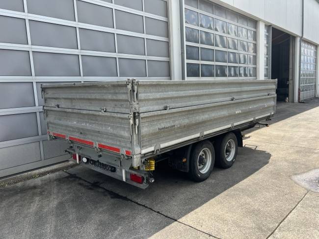 HUMBAUR D1AC Tandemkipper- Tieflader mit Aufsatz, neuwertig