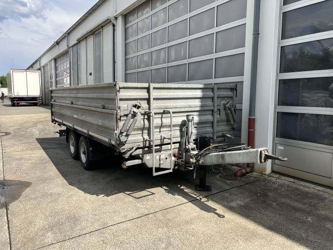 HUMBAUR D1AC Tandemkipper- Tieflader mit Aufsatz, neuwertig